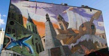 Łódź, mural