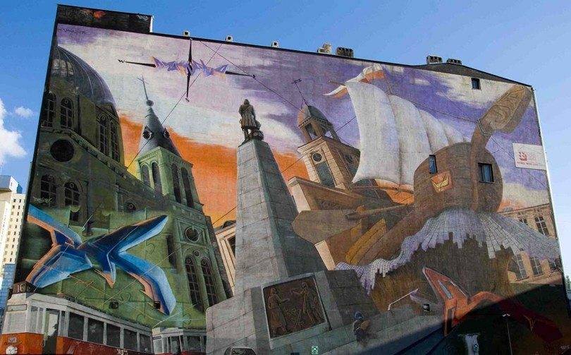 Łódź, mural