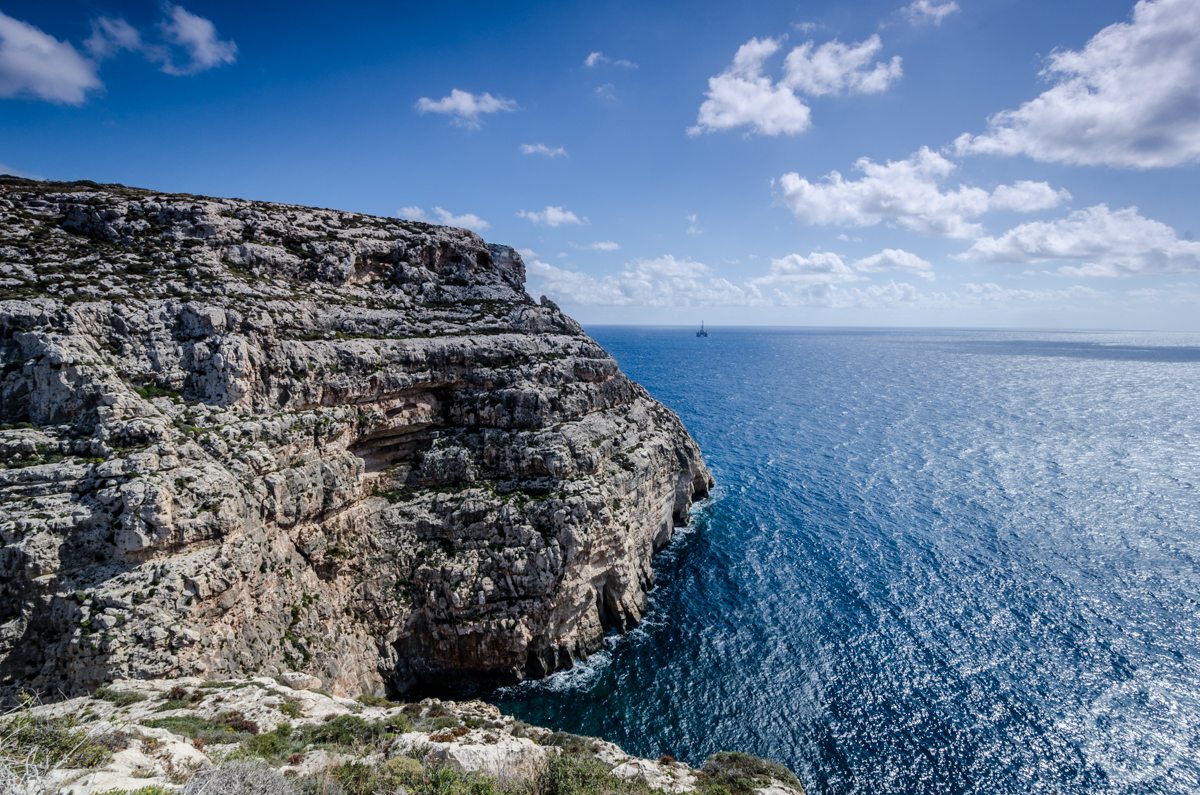 Klify przy Blue Grotto, Malta